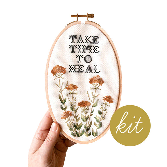 Take Time to Heal Cross Stitch Kit
