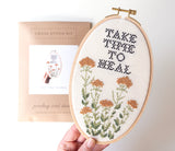 Take Time to Heal Cross Stitch Kit