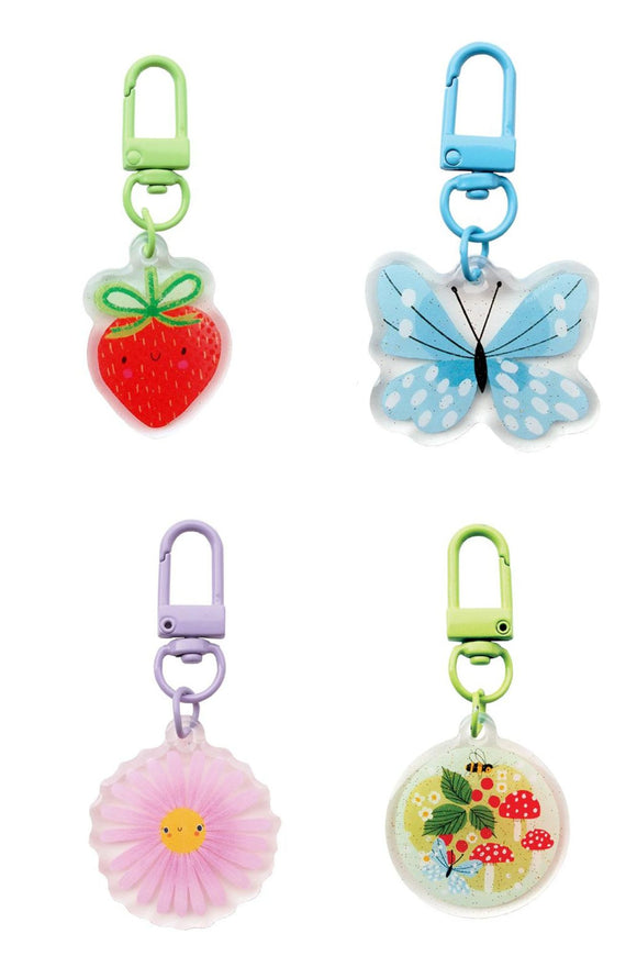 Lizzy House Zipper Glitter Charms