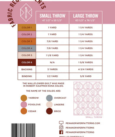 Wallflower Quilt Pattern