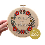 Wild & Free Cross Stitch Kit