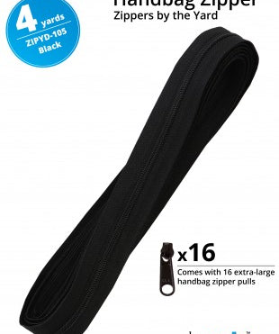 Zipper Tape- 4 Yards with Pulls