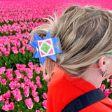 Peach Fuzz Quilt Hair Claw