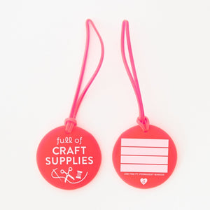 Full of Craft Supplies Luggage Tag