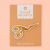 Sarah Hearts Iron-On Patches