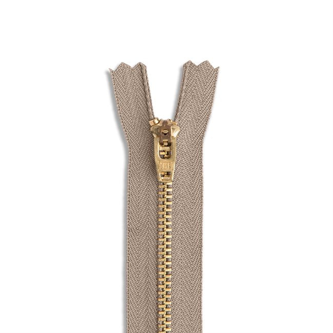 Brass Jean Zipper