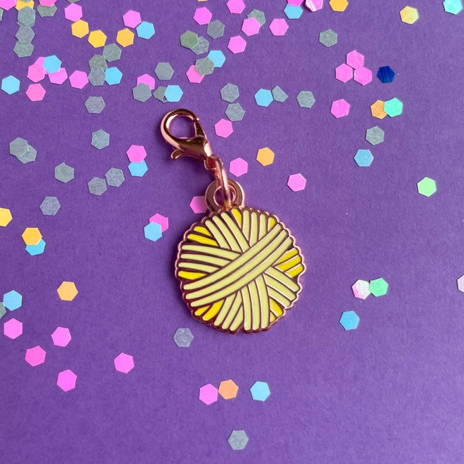 Yarn Ball Charm Stitch Markers