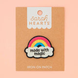 Sarah Hearts Iron-On Patches