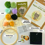 Mystic Garden Whiskers Painting with Wool Needle Felting Kit