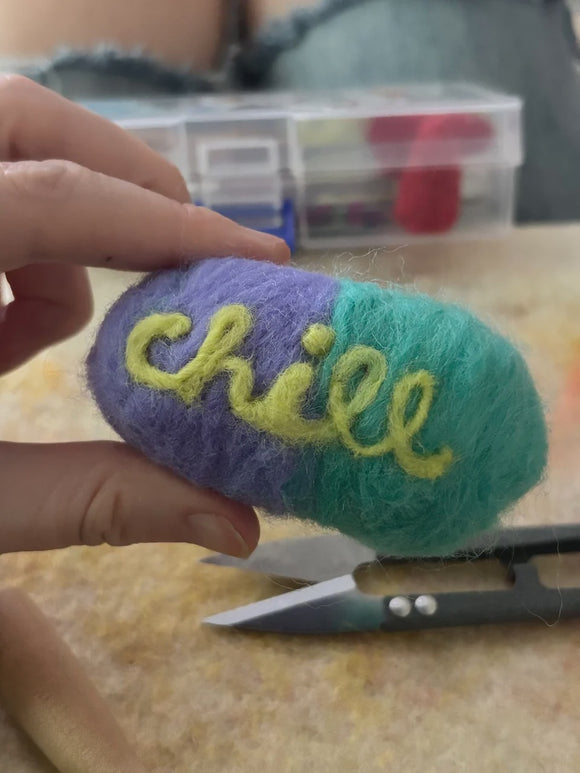 Jumbo Chill Pill Needle Felting Kit