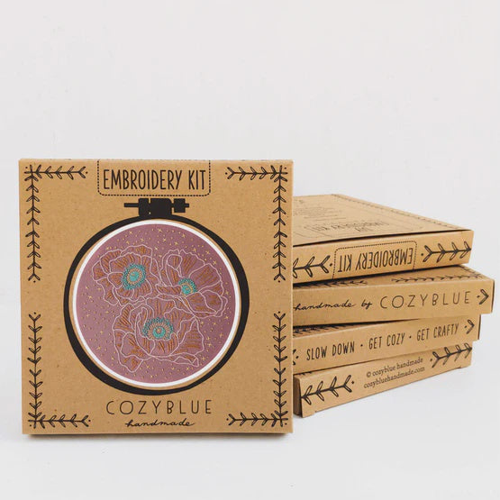 Cosmic Poppies Embroidery Kit