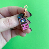 Ghost Game Pink Glitter Charm