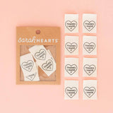 Sarah Hearts Garment Labels