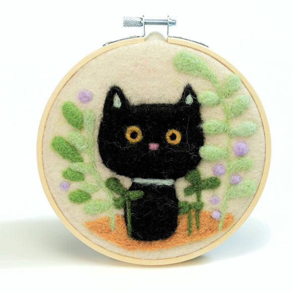 Mystic Garden Whiskers Painting with Wool Needle Felting Kit