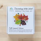 Fall Leaves & Acorns Needle Felting Kit