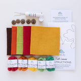 Fall Leaves & Acorns Needle Felting Kit