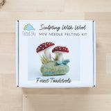 Forest Toadstools Mini Needle Felting Kit