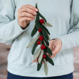 Holiday Greenery Mini Needle Felting Kit