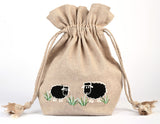Lantern Moon Meadow Sheep Drawstring Bag
