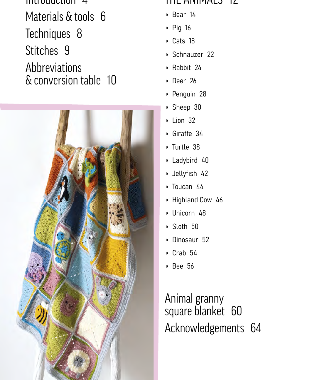 Animal Granny Squares: 20 All-New To Make