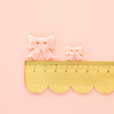Pink Bow Buttons