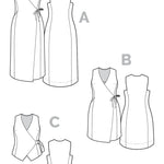 Aylin Wrap Dress + Vest 