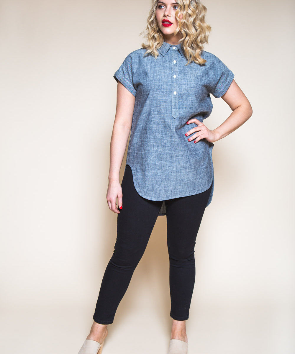 Kalle Shirt + Shirtdress Pattern