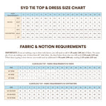 Syd Tie Top & Dress Sewing Pattern