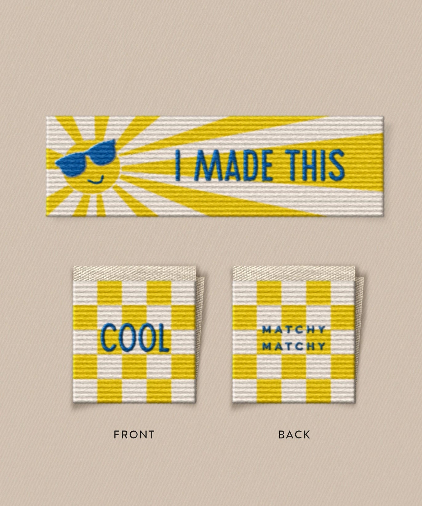 Matchy Matchy Sewing Club Garment Labels