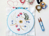 April Flowers Embroidery Kit