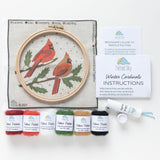 Winter Cardinals Needle Felting Kit