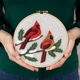 Winter Cardinals Needle Felting Kit