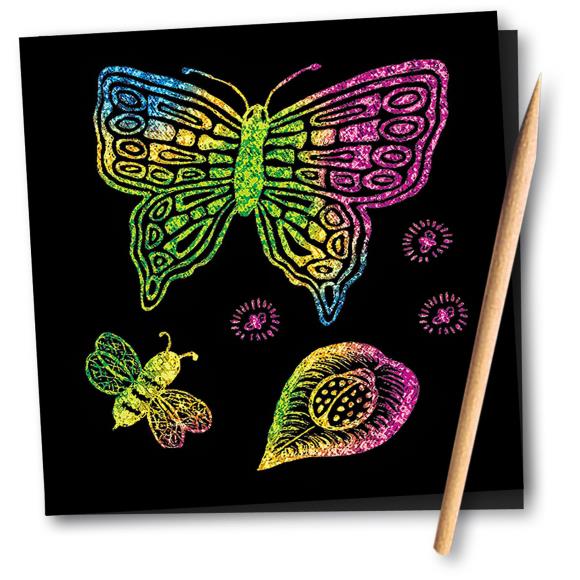 Scratch Art Doodle Pad 5.5"X5.5" 16 Pages