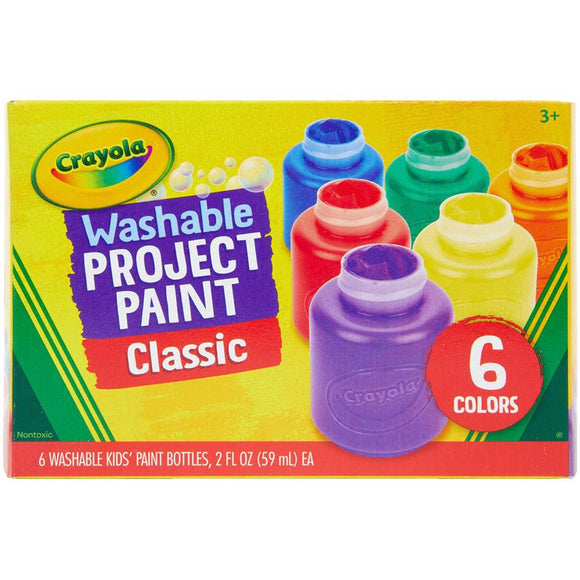 Crayola Washable Kids Paint 2oz 6/Pkg