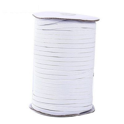 White Elastic 1/4 