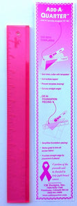 Pink Add A Quarter 12" Ruler