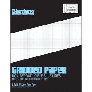 Bienfang Gridded Paper Pad 8.5"X11"