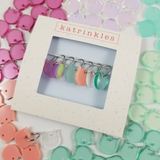 Cat-rinkles Cat Collection Acrylic Stitch Marker Set