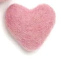 100% Wool Felt Hearts