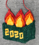 Dumpster Fire 2020 Ornament Pattern