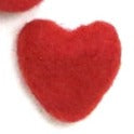 100% Wool Felt Hearts