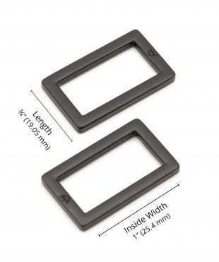 1" Flat Rectangle Ring (Set of 2)
