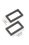 1" Flat Rectangle Ring (Set of 2)