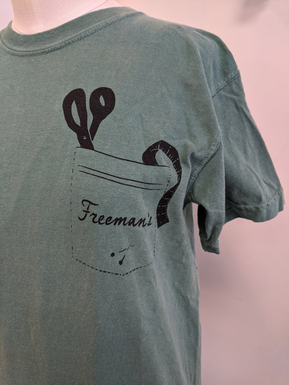 Freeman's Creative Faux Pocket Tee Dark Green