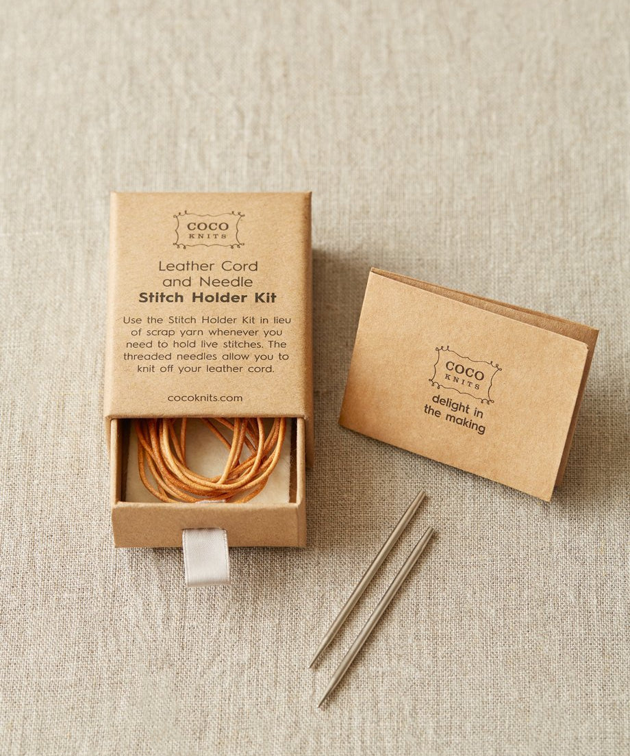 Leather Cord & Needle Stitch Holder Kit