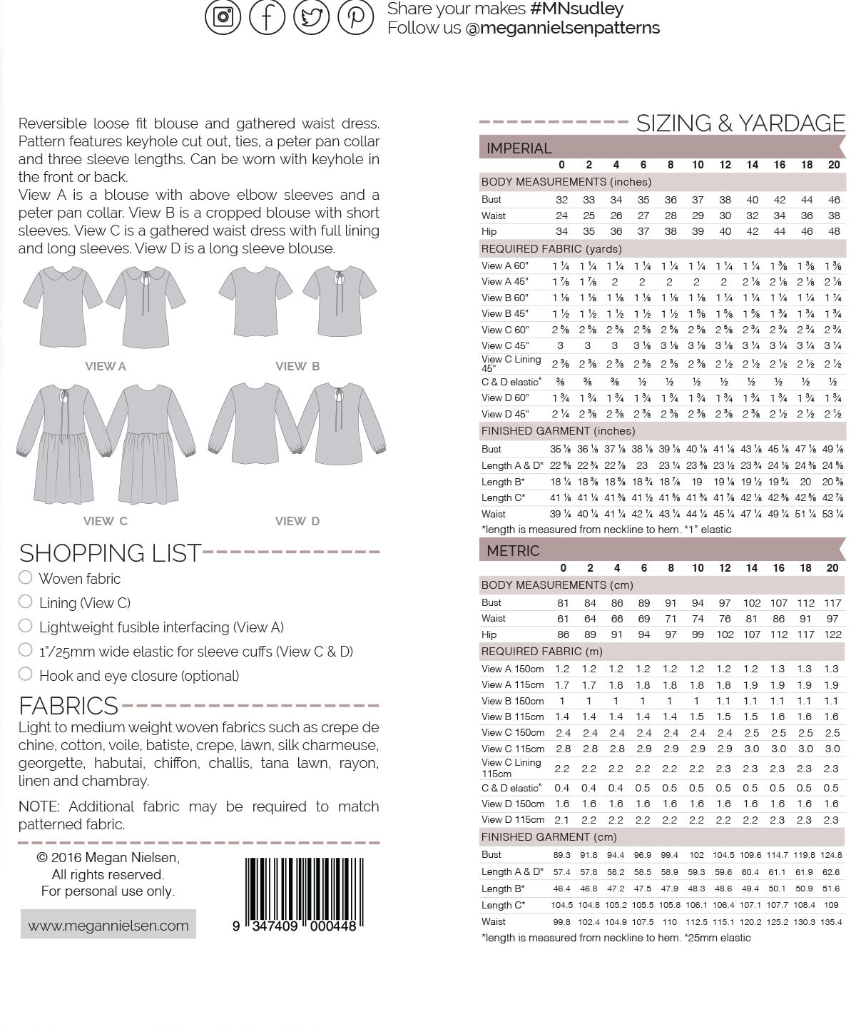 Sudley Dress & Blouse