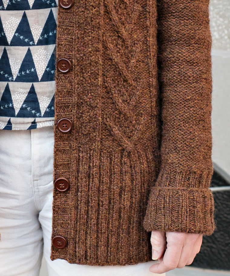 Minimalist Cable Cardigan