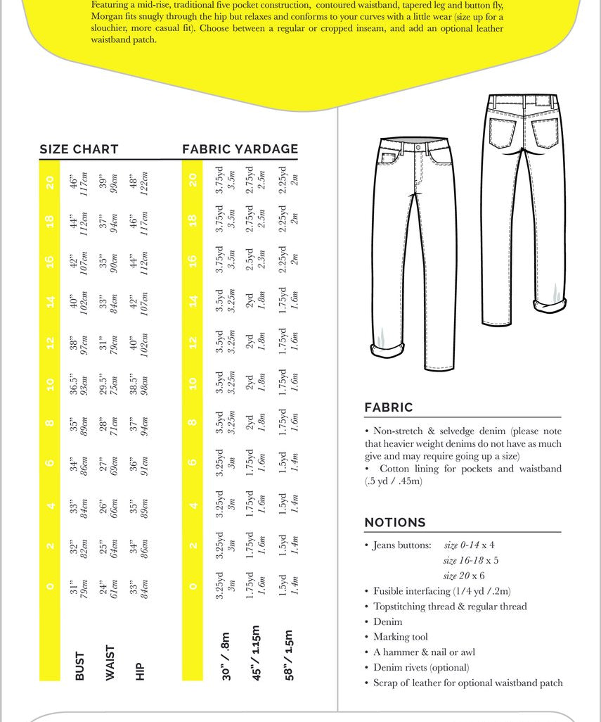 Morgan Boyfriend Jeans Pattern