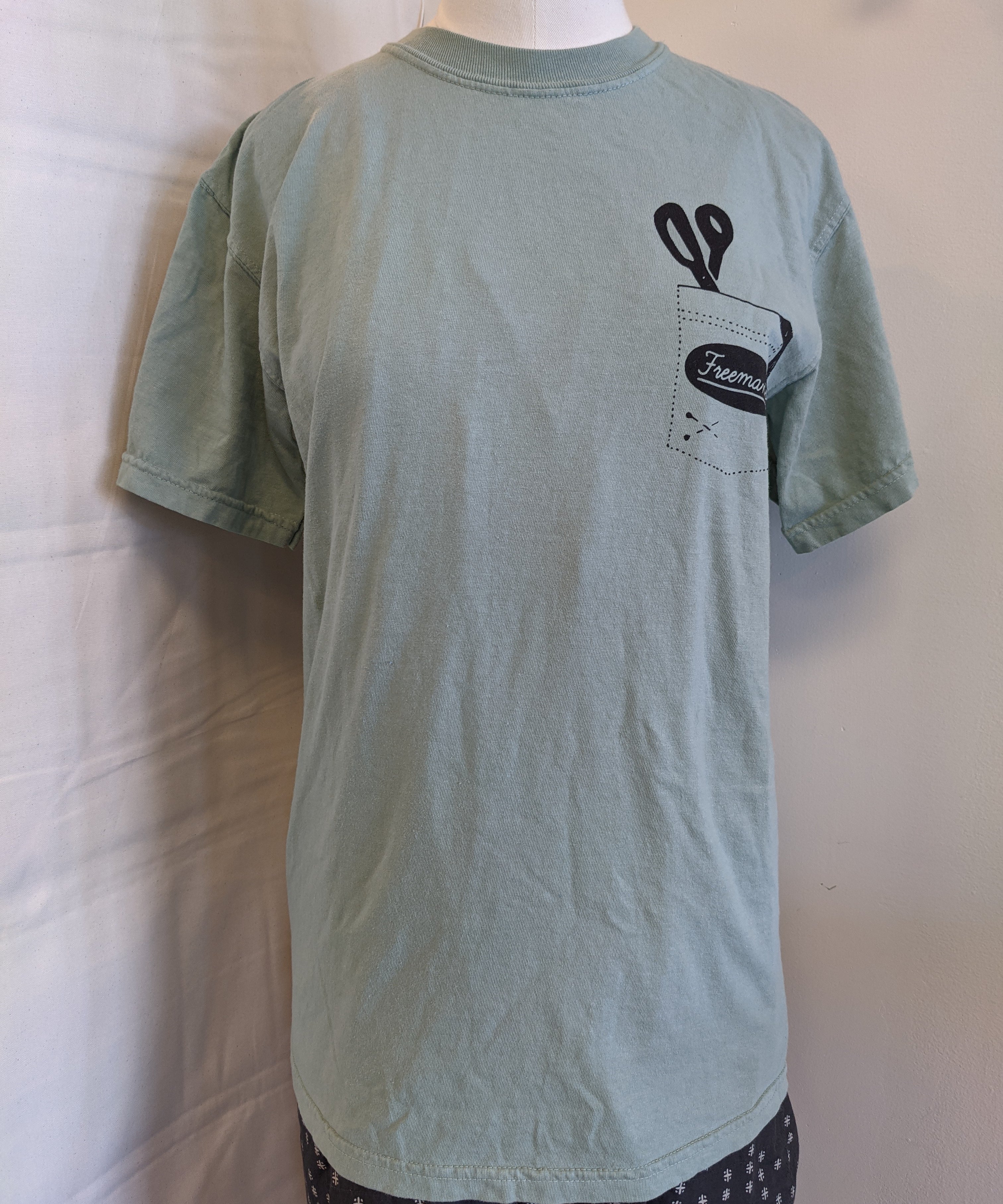 Freeman's Creative Faux Pocket Tee Light Green