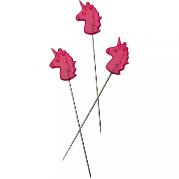 Tula Pink Unicorn Head Straight Pins